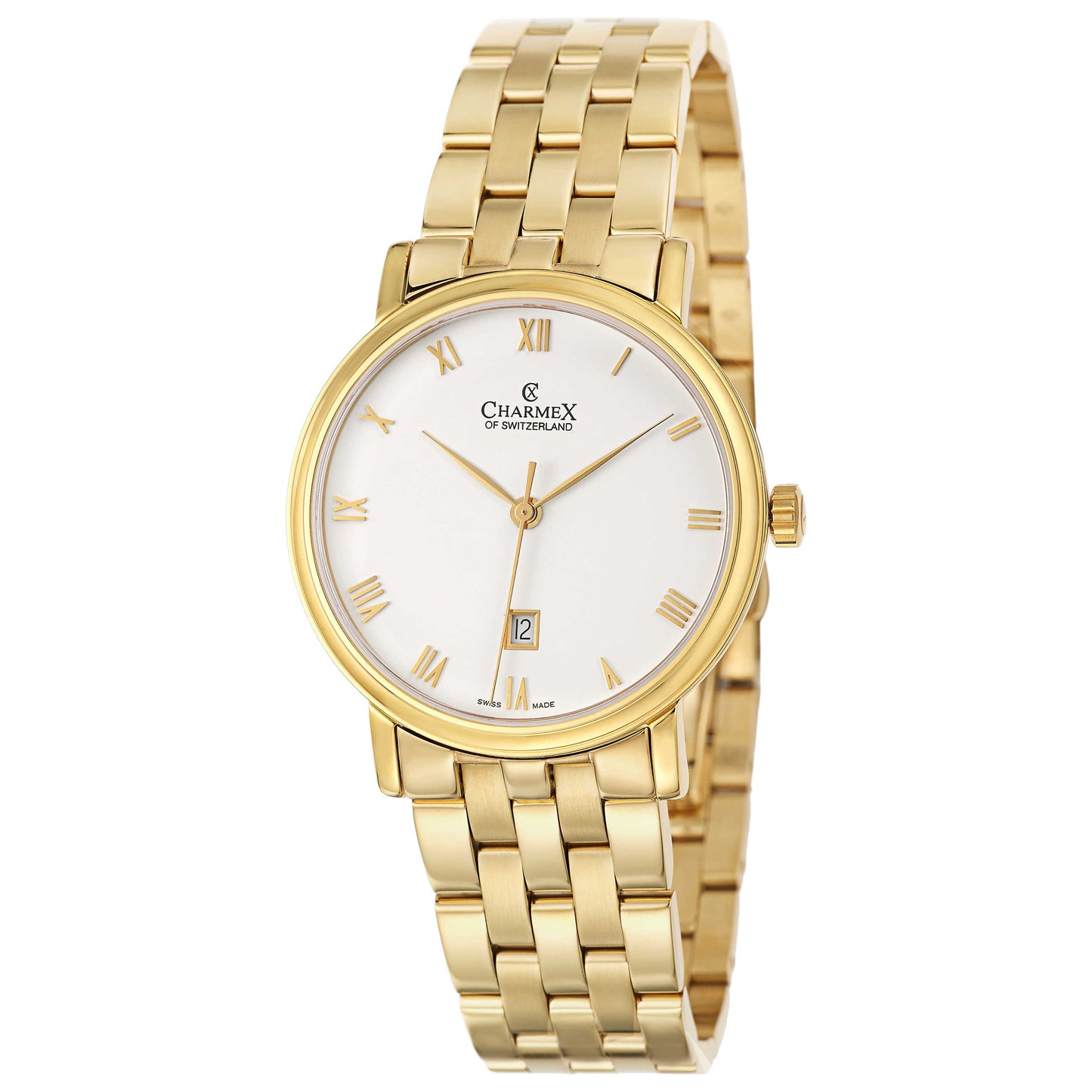 Front view of Charmex Cologne Men's Swiss Quartz (Battery-Powered) Watch 1990