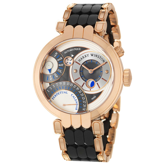 Front view of Harry Winston Premier Excenter Men's Automatic Watch 200-MAPC41RRC-W1