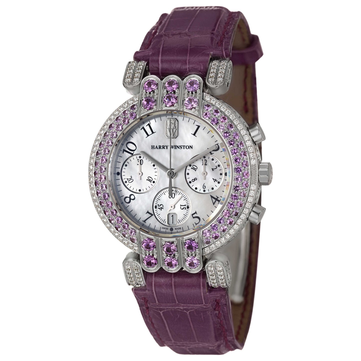 Front view of Harry Winston Premier Women's Watch 200-MCQB37WWL-M-07
