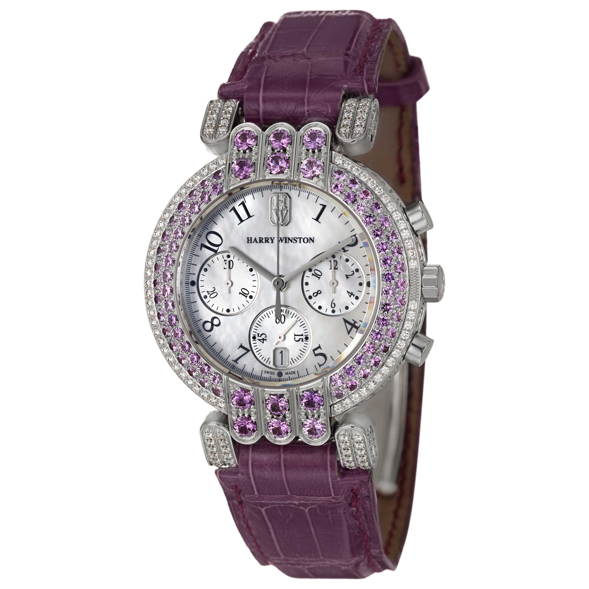 Front view of Harry Winston Premier Women's Watch 200-MCQB37WWL-M-07