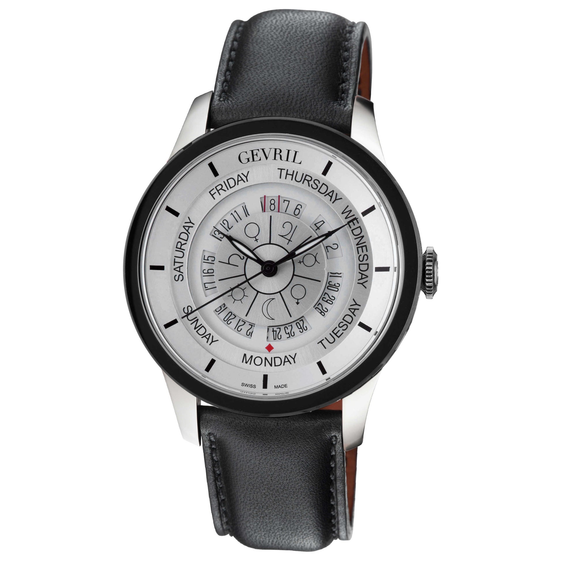 Front view of Gevril Columbus Circle Men's Automatic Watch 2002