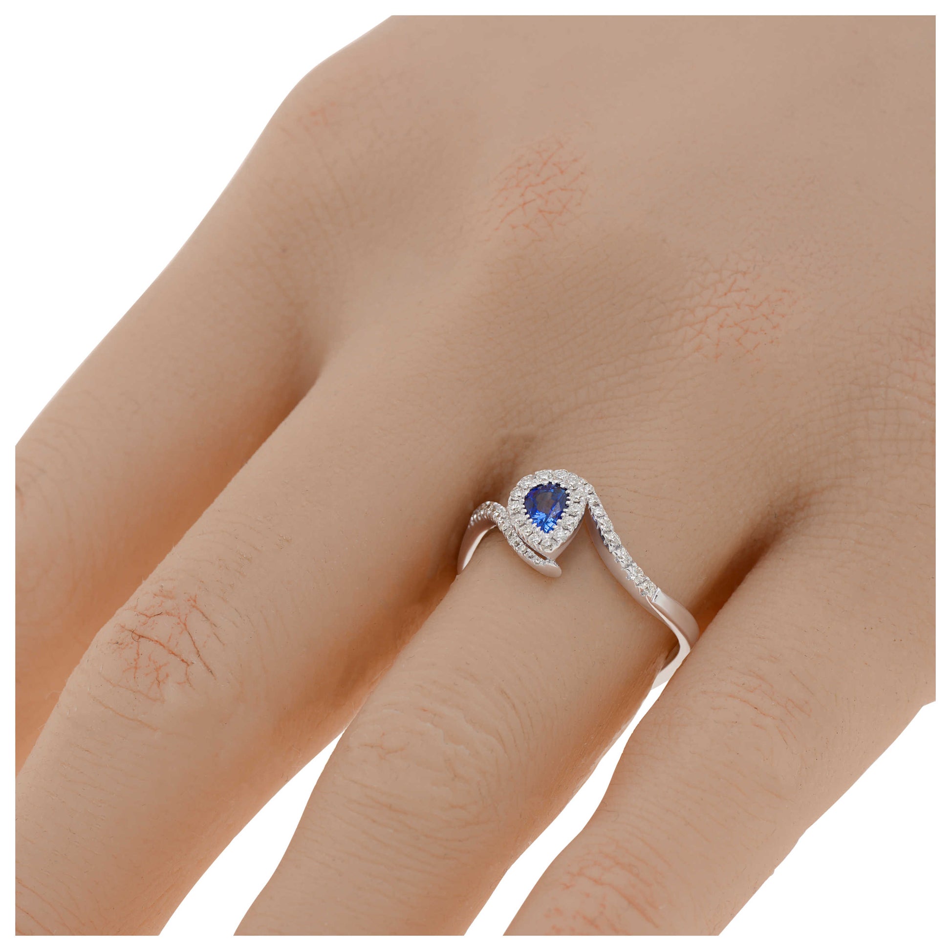 Bliss by Damiani Diamond and Sapphire Women's Ring 20064072 - Image #2
