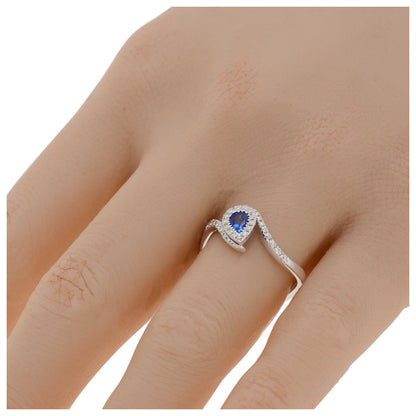 Bliss by Damiani Diamond and Sapphire Women's Ring 20064072 - Image #2