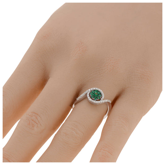 Bliss by Damiani Diamond and Emerald Women's Ring 20064281 - Image #2