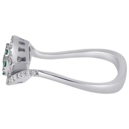 Bliss by Damiani Diamond and Emerald Women's Ring 20064281 - Image #4