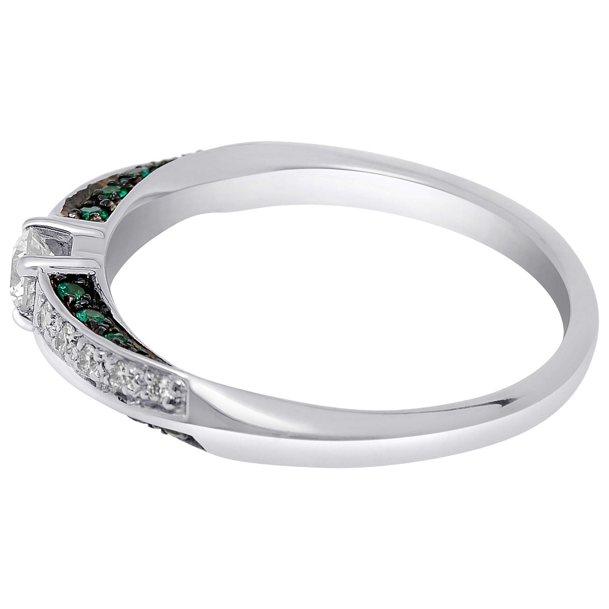 Bliss by Damiani Diamond and Emerald Women's Ring 20067091 - Image #4