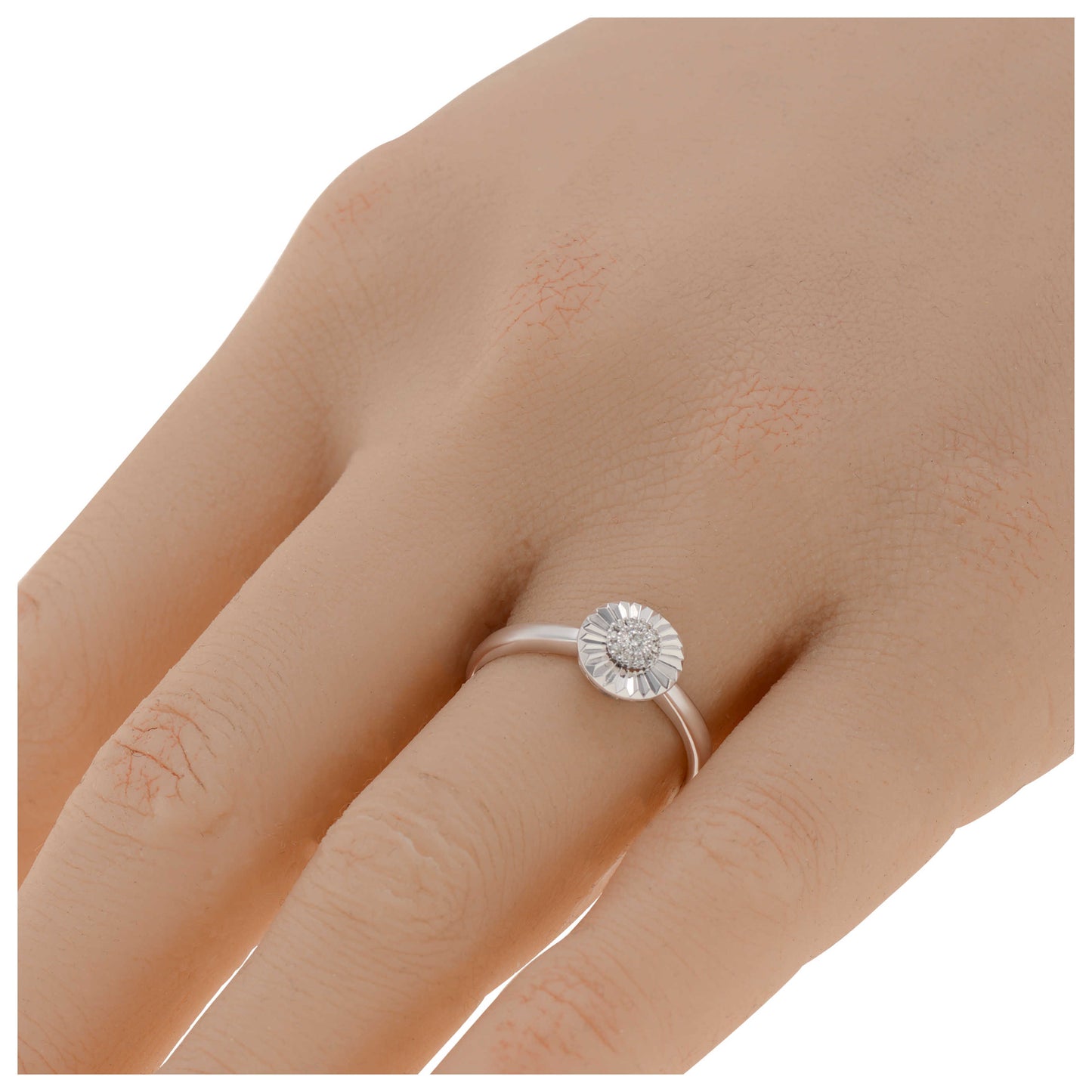 Bliss by Damiani Flower Band Women's Ring 20070942 - Image #2