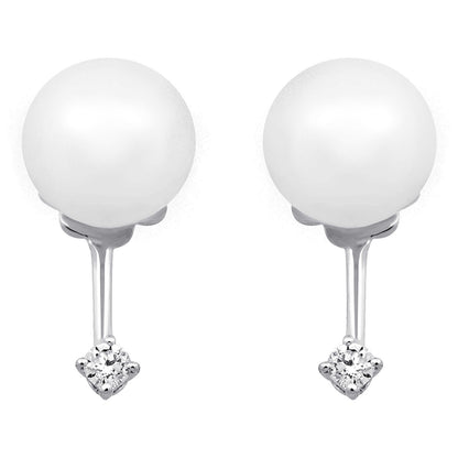 Front view of Salvini by Damiani Vanity S Women's Earrings 20073754