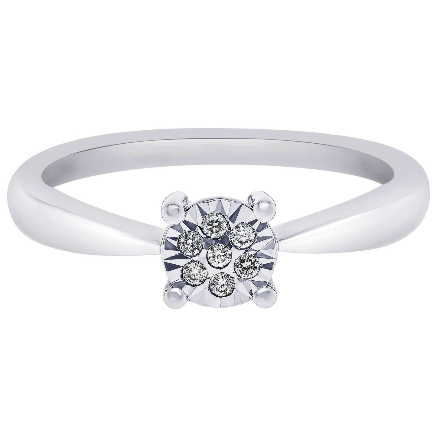 Front view of Bliss by Damiani Diamond Cluster Women's Ring 20077824