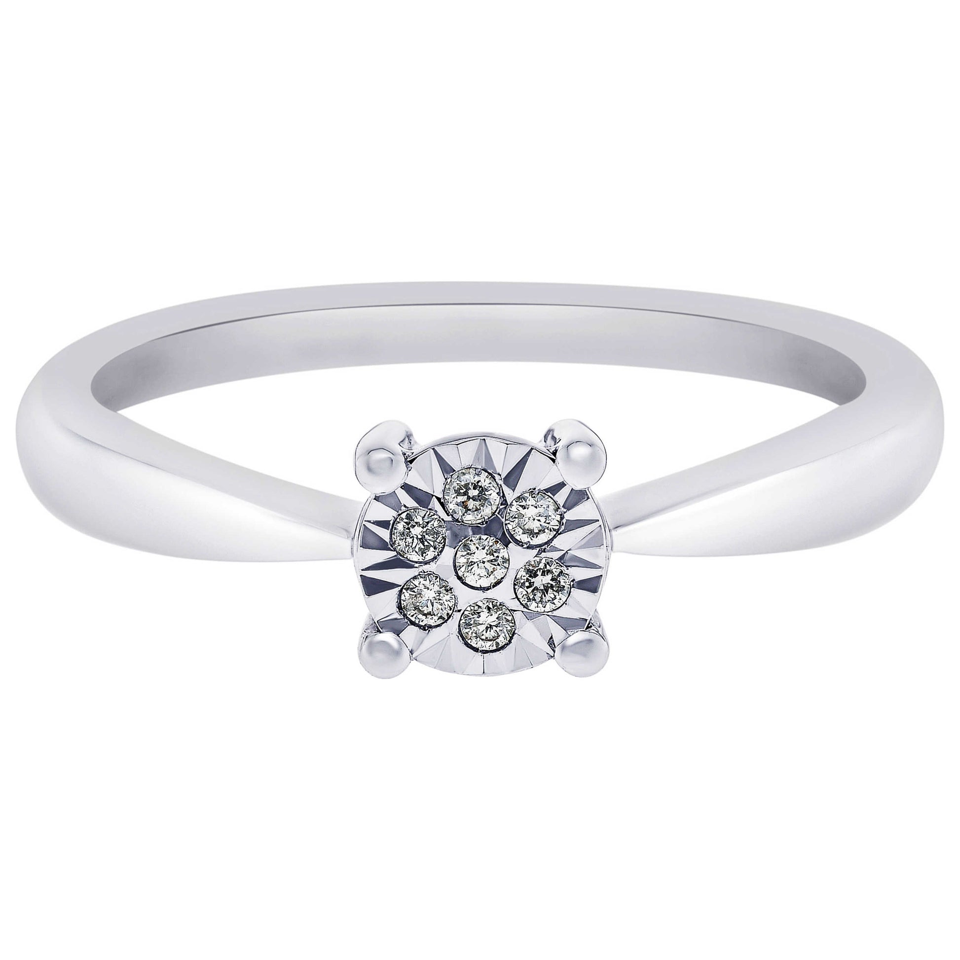 Front view of Bliss by Damiani Diamond Cluster Women's Ring 20077824