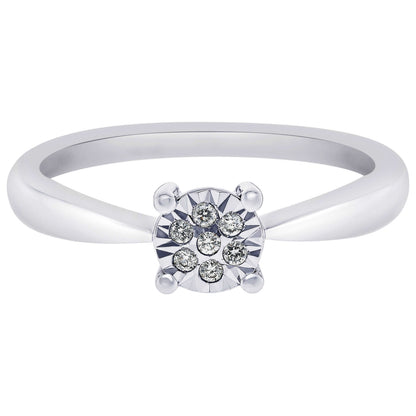 Front view of Bliss by Damiani Diamond Cluster Women's Ring 20077824