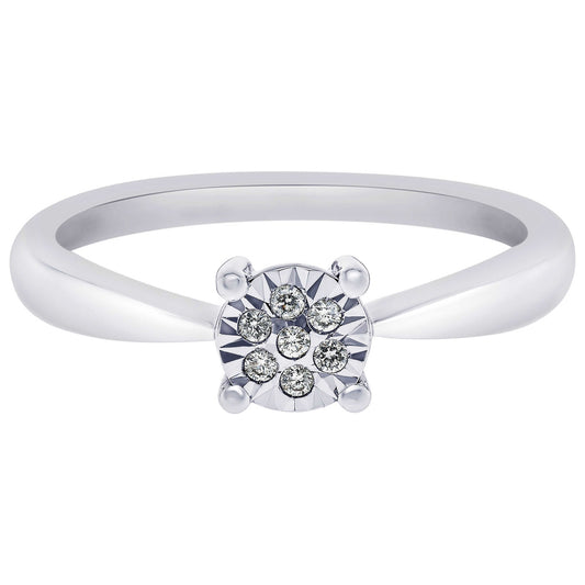 Front view of Bliss by Damiani Diamond Cluster Women's Ring 20077824