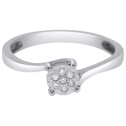 Front view of Bliss by Damiani Diamond Cluster Women's Ring 20077827