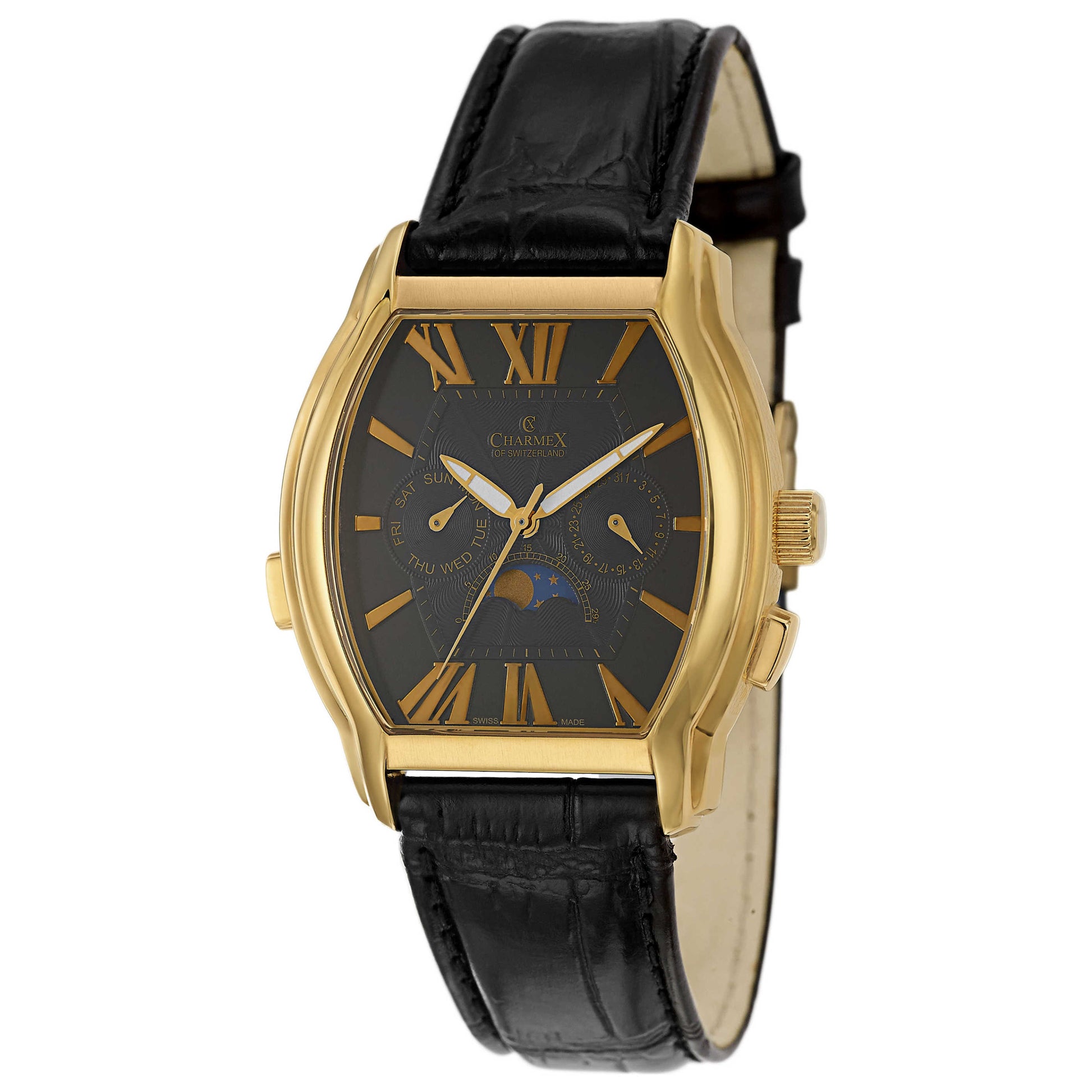 Front view of Charmex Lucerne Men's Swiss Quartz (Battery-Powered) Watch 2007