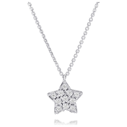 Front view of Bliss by Damiani Diamond Star Women's Necklace 20085128