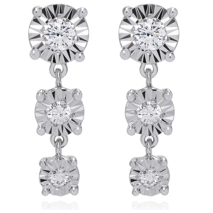 Front view of Bliss by Damiani Sole Women's Earrings 20086463