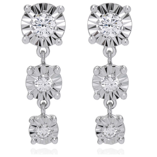 Front view of Bliss by Damiani Sole Women's Earrings 20086463