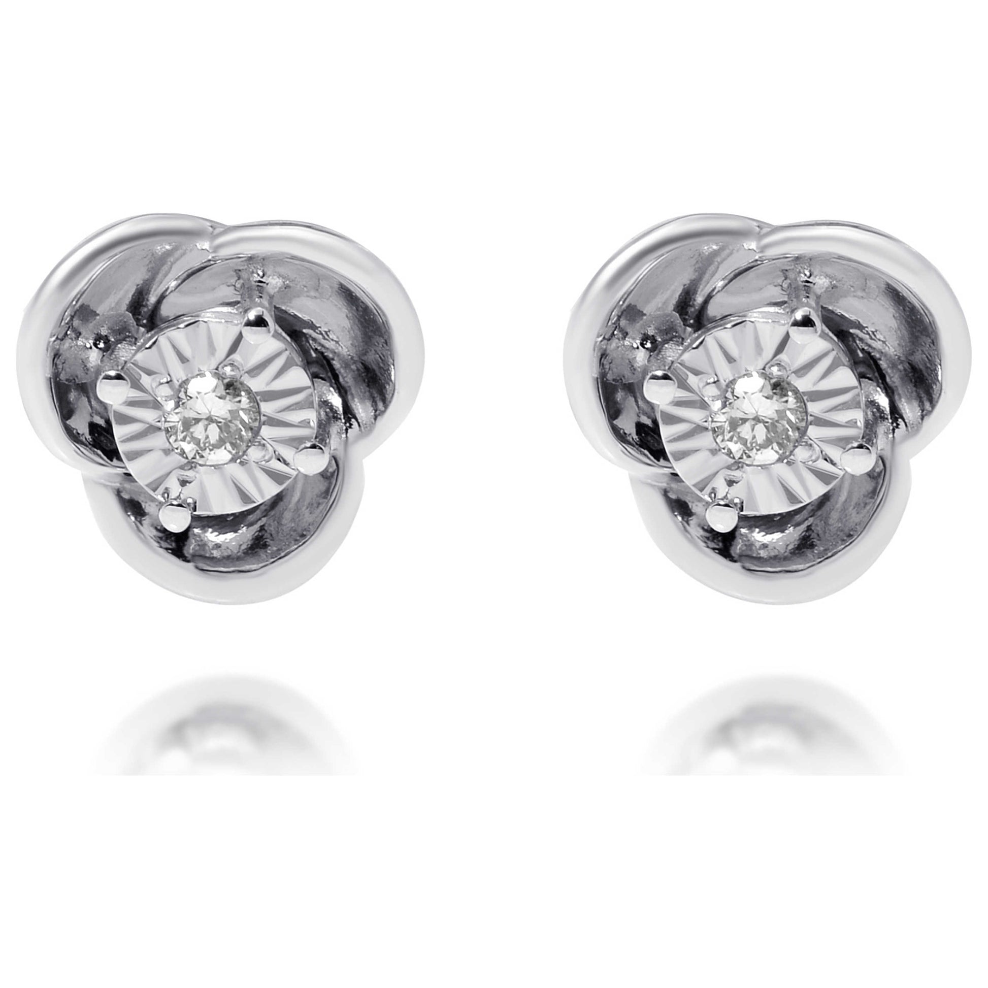 Front view of Bliss by Damiani Diamond Stud Women's Earrings 20087746