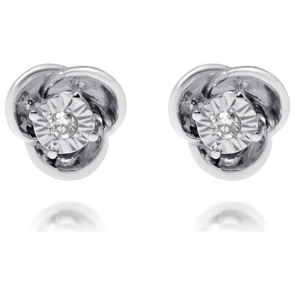 Front view of Bliss by Damiani Diamond Stud Women's Earrings 20087746