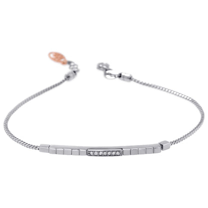 Front view of Bliss by Damiani Diamond Chain Women's Bracelet 20087756