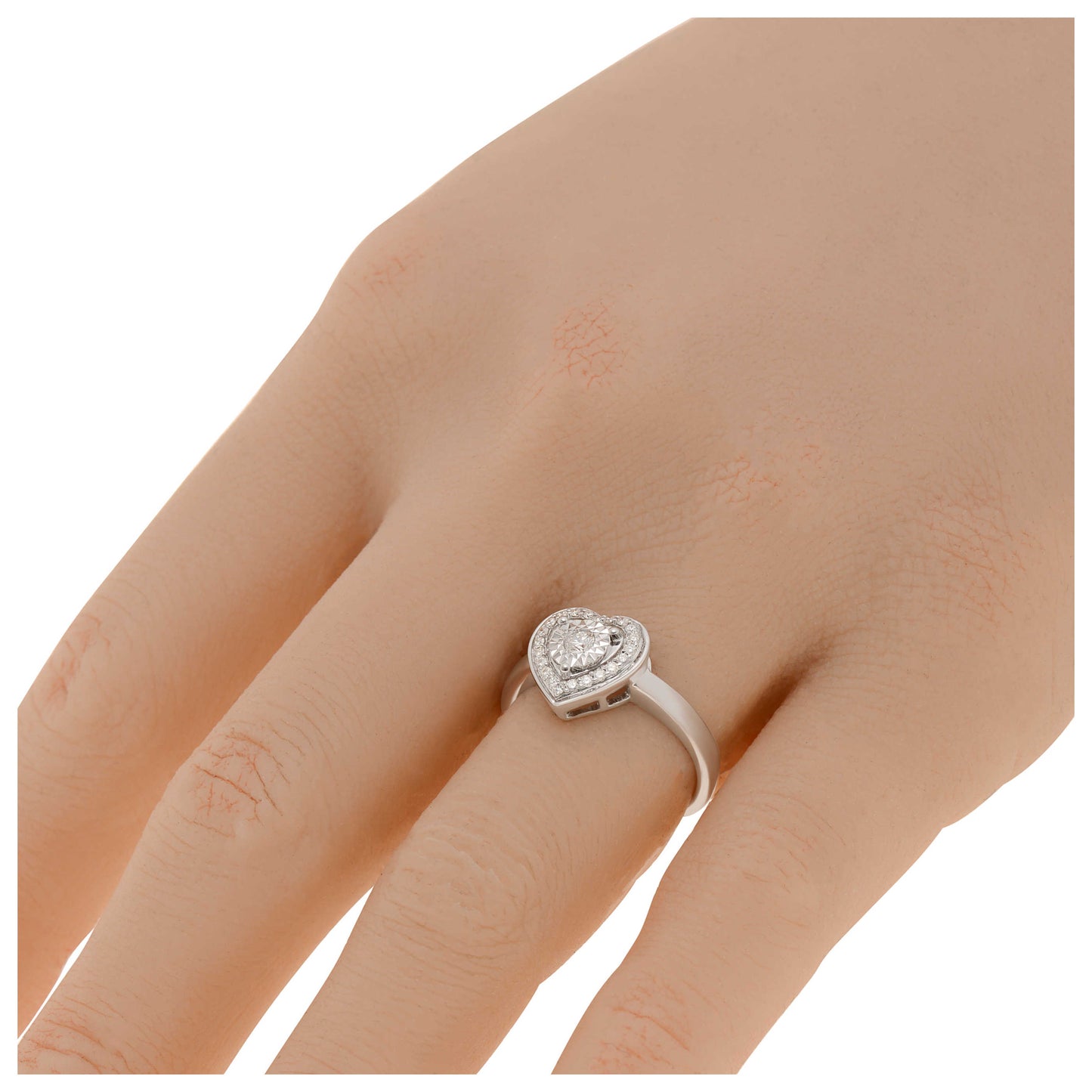 Bliss by Damiani Diamond Heart Women's Ring 20087973 - Image #2