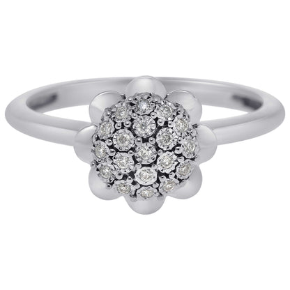 Front view of Bliss by Damiani Diamond Cluster Women's Ring 20089423