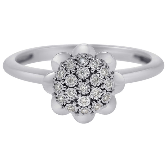 Front view of Bliss by Damiani Diamond Cluster Women's Ring 20089423