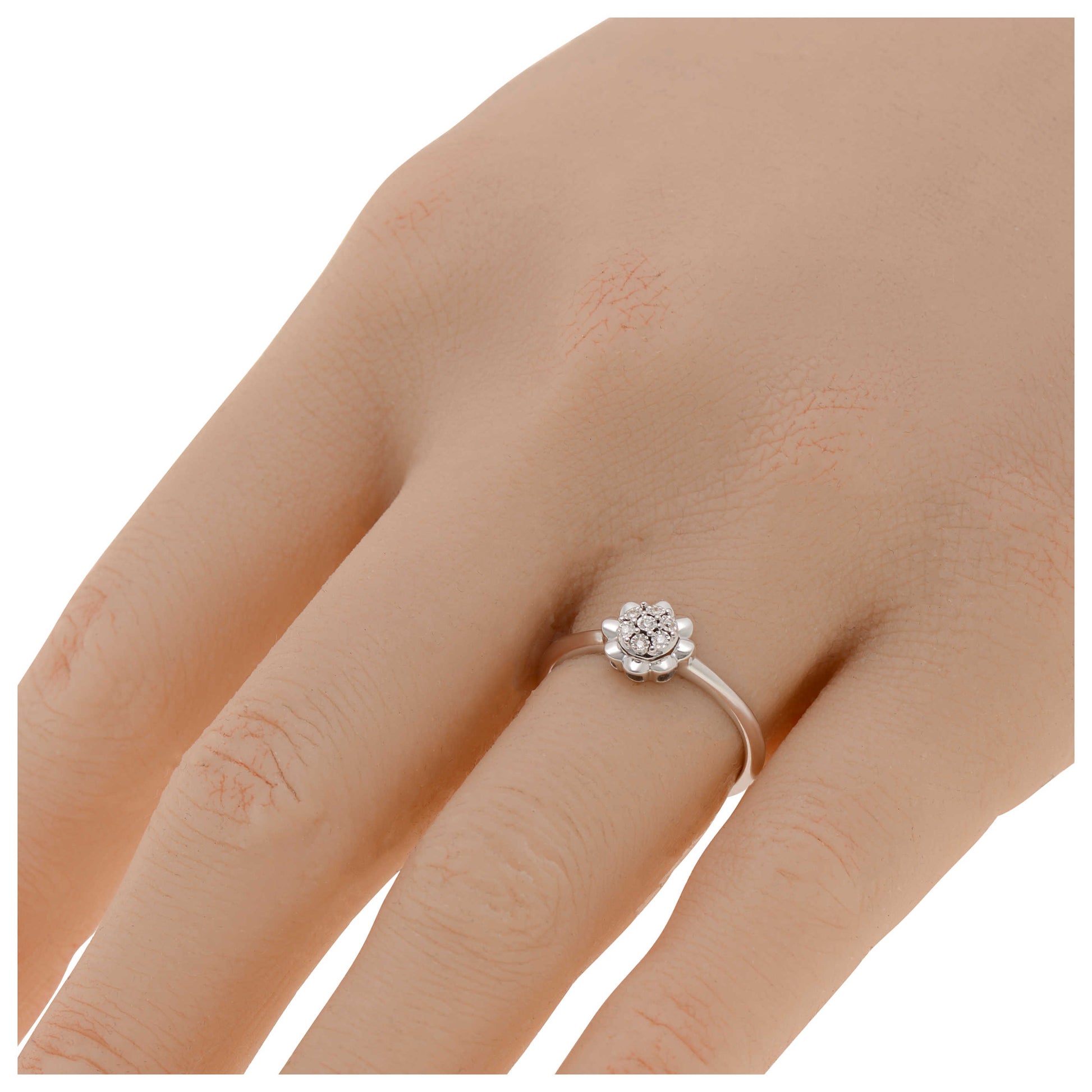 Bliss by Damiani Diamond Cluster Women's Ring 20089426 - Image #2