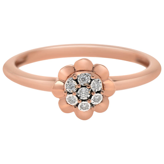 Front view of Bliss by Damiani Diamond Cluster Women's Ring 20089427