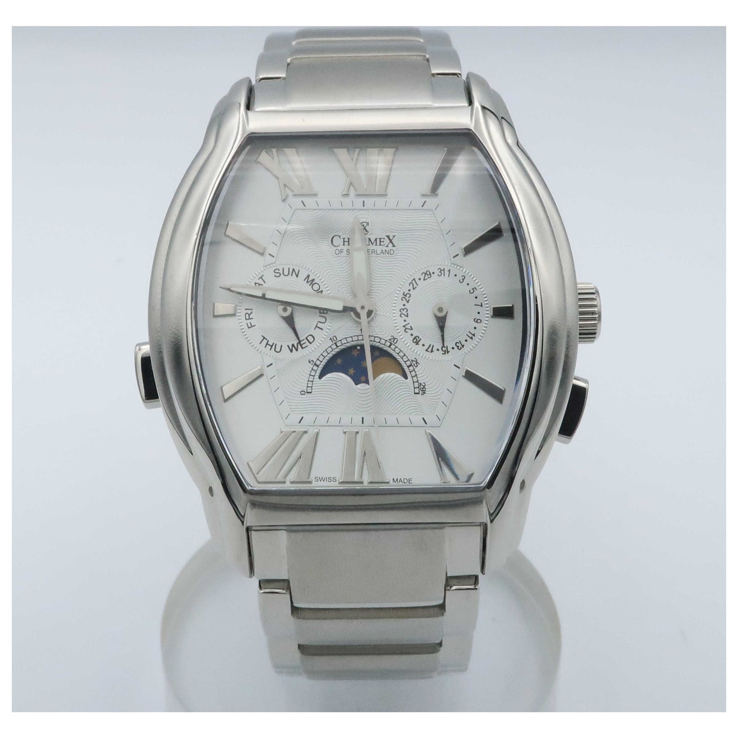 Front view of Charmex Lucerne Men's Swiss Quartz (Battery-Powered) Watch 2010-PO