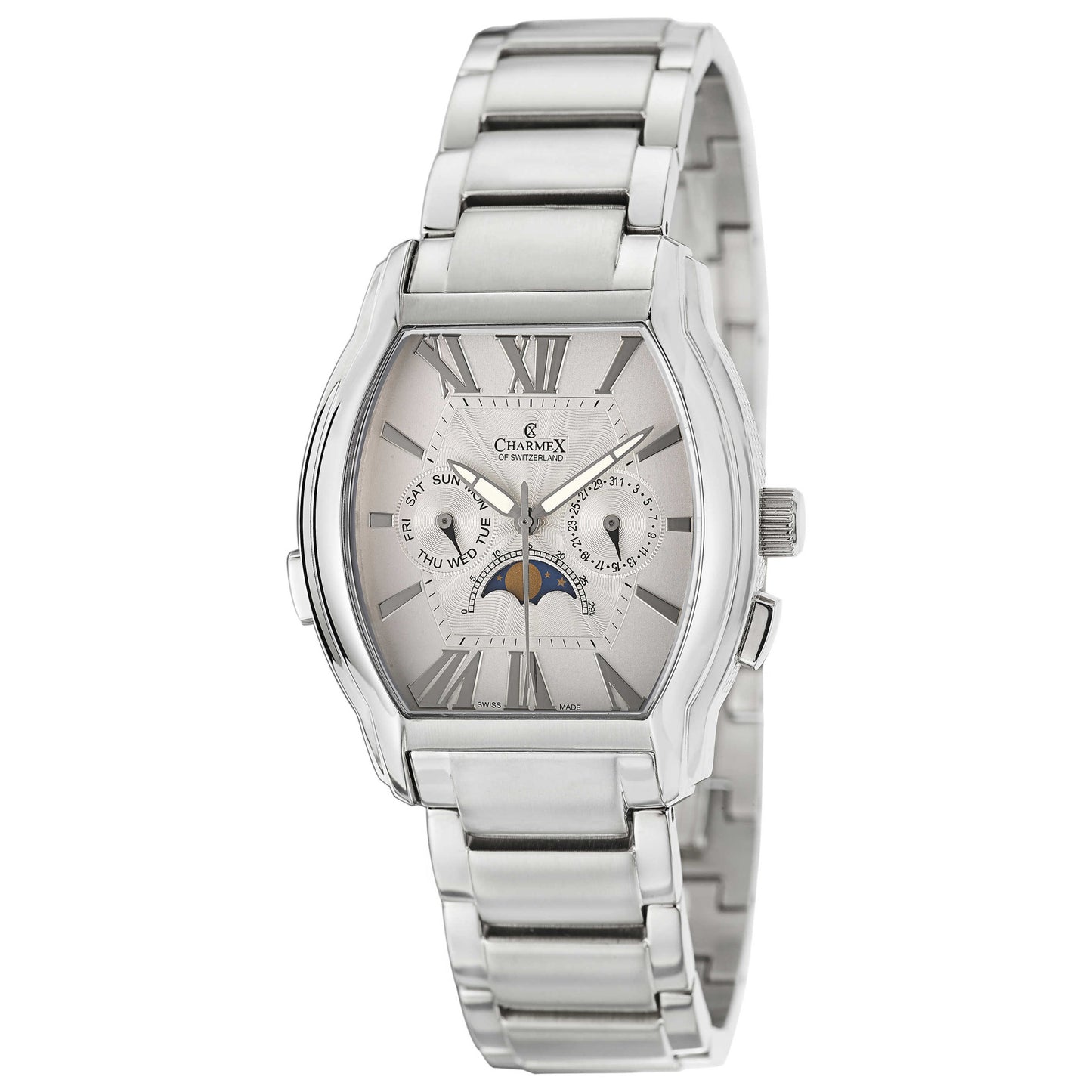 Front view of Charmex Lucerne Men's Swiss Quartz (Battery-Powered) Watch 2010