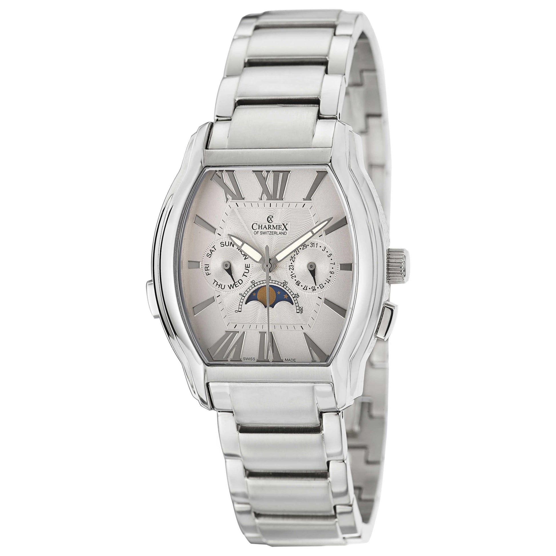 Front view of Charmex Lucerne Men's Swiss Quartz (Battery-Powered) Watch 2010