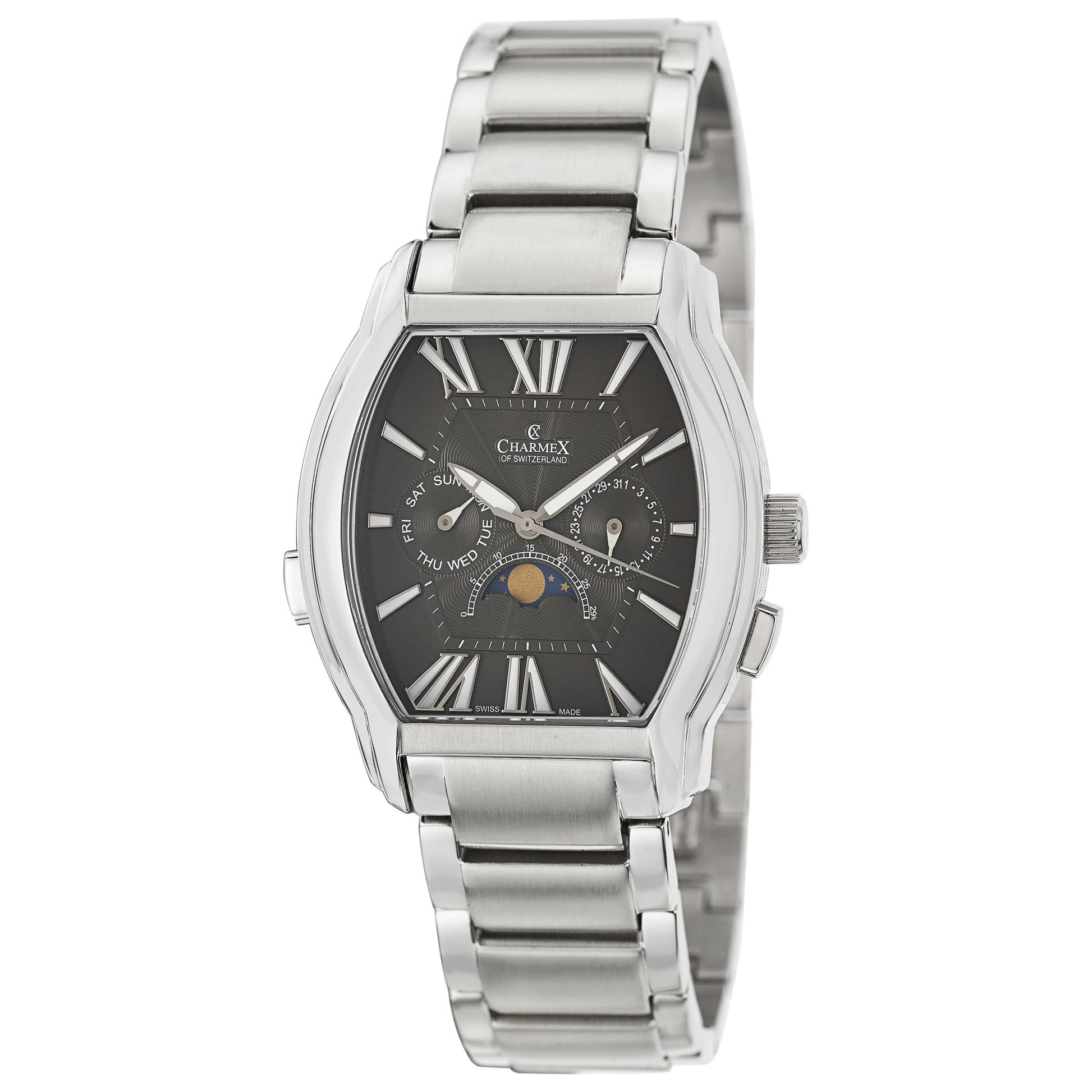 Front view of Charmex Lucerne Men's Swiss Quartz (Battery-Powered) Watch 2011