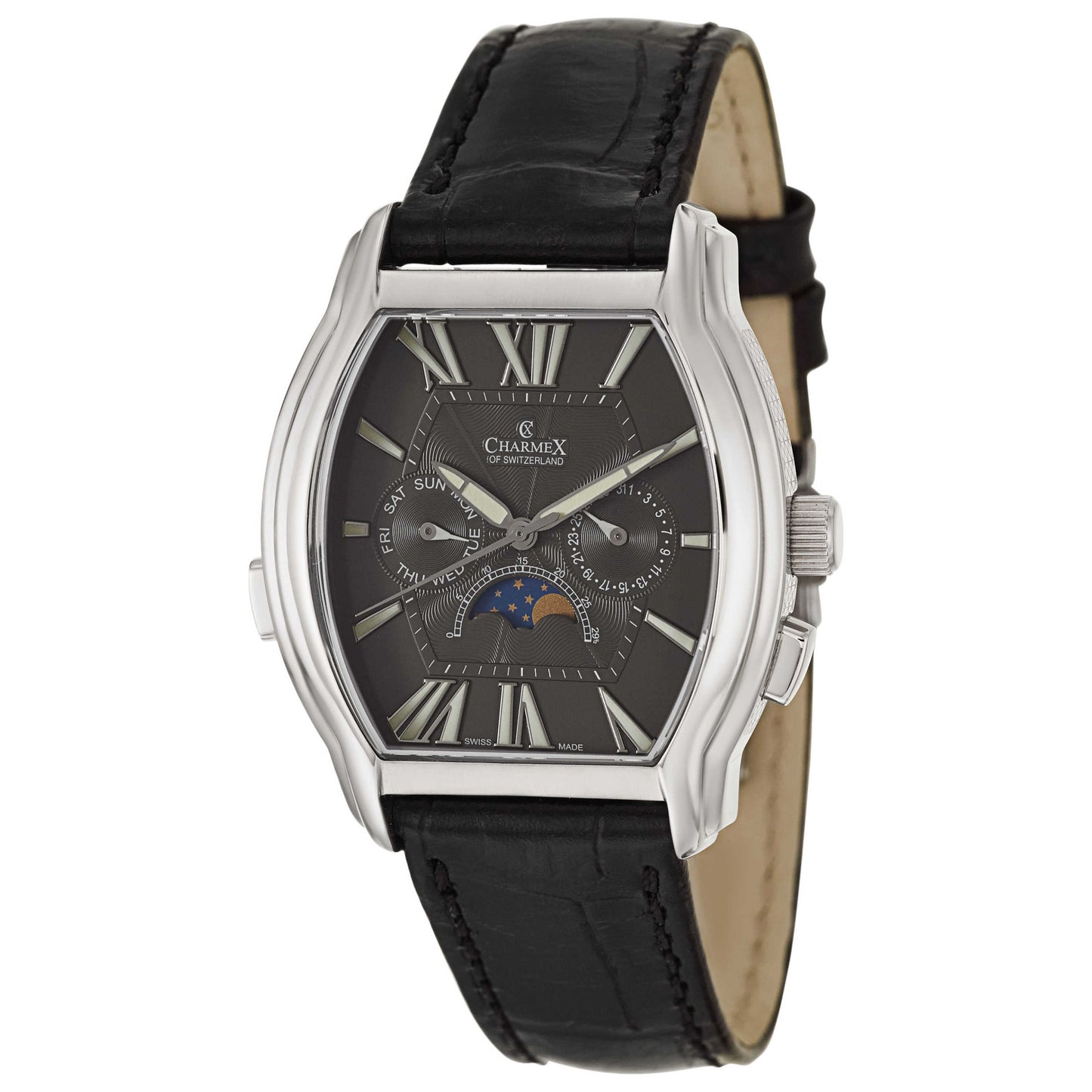Front view of Charmex Lucerne Men's Swiss Quartz (Battery-Powered) Watch 2016