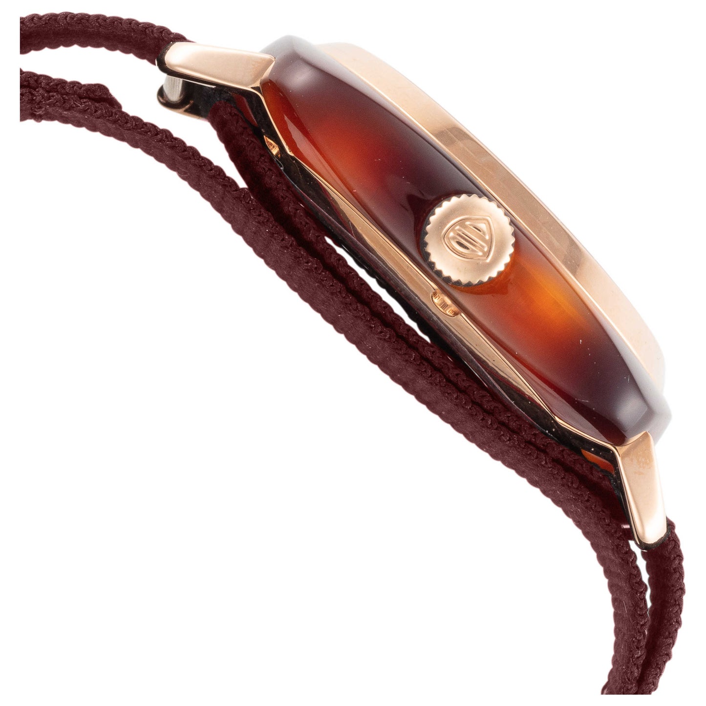 Right view of Briston Clubmaster Classic Terracotta Men's Quartz Watch 20240.PYA.T.37.NTCH