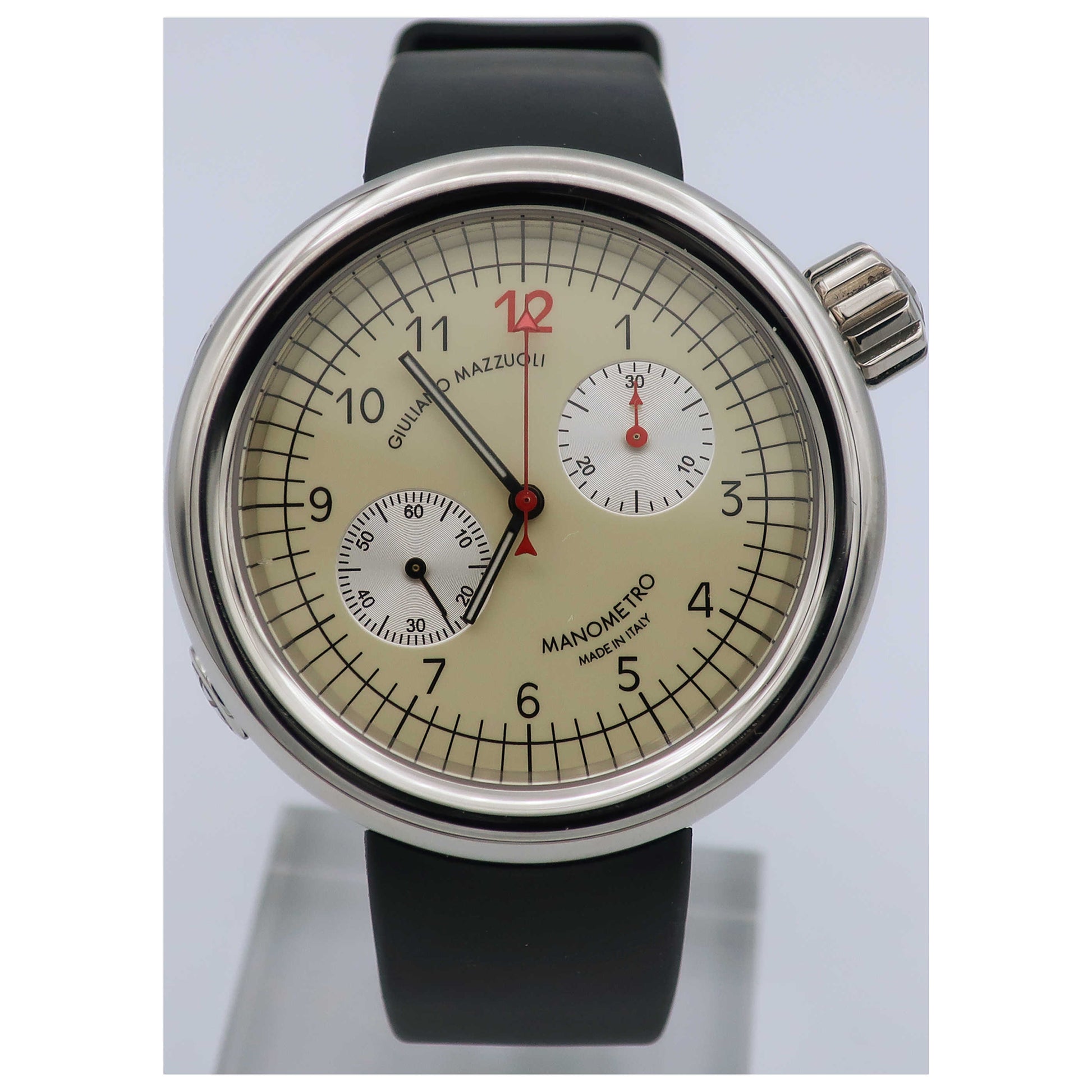 Front view of Giuliano Mazzuoli Manometro Men's Automatic Watch 2030COA-510FABL-SD
