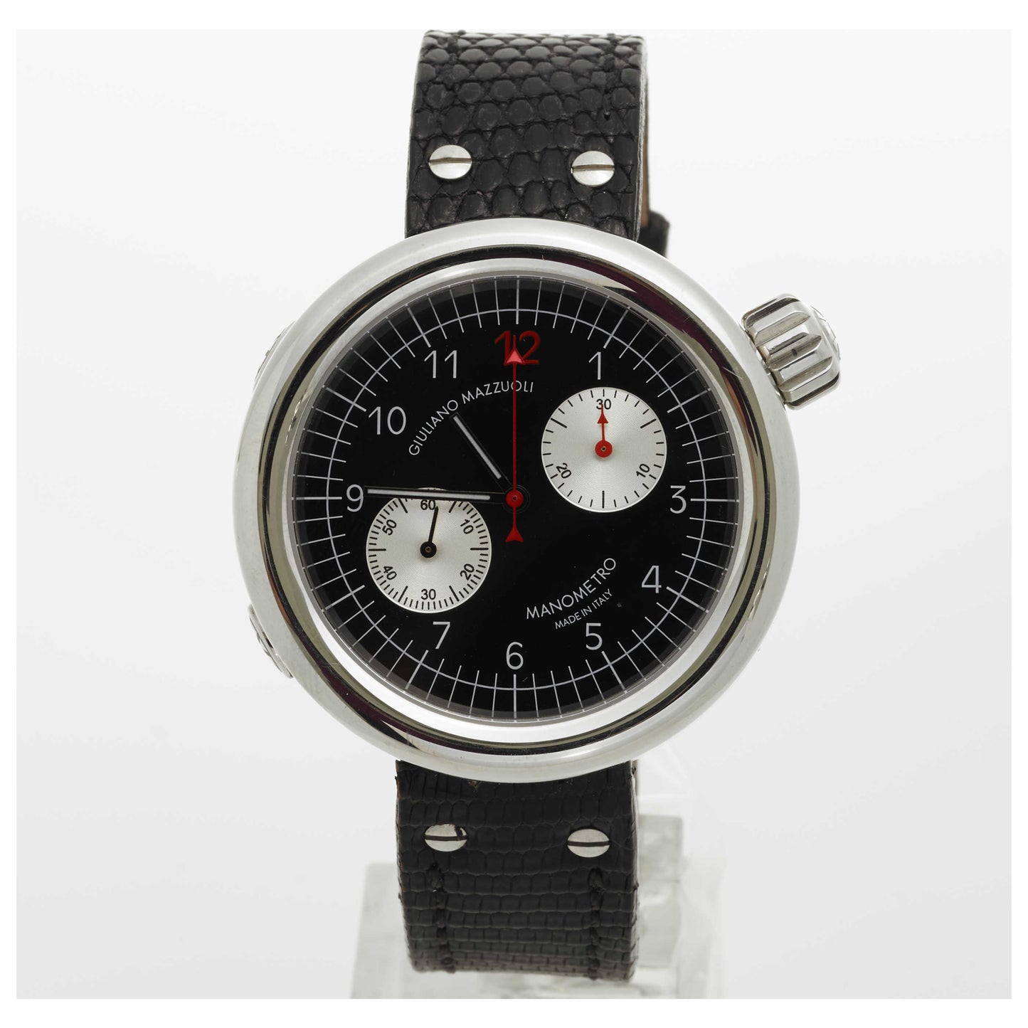 Front view of Giuliano Mazzuoli Manometro Men's Automatic Watch 2030CON-319VN-PO