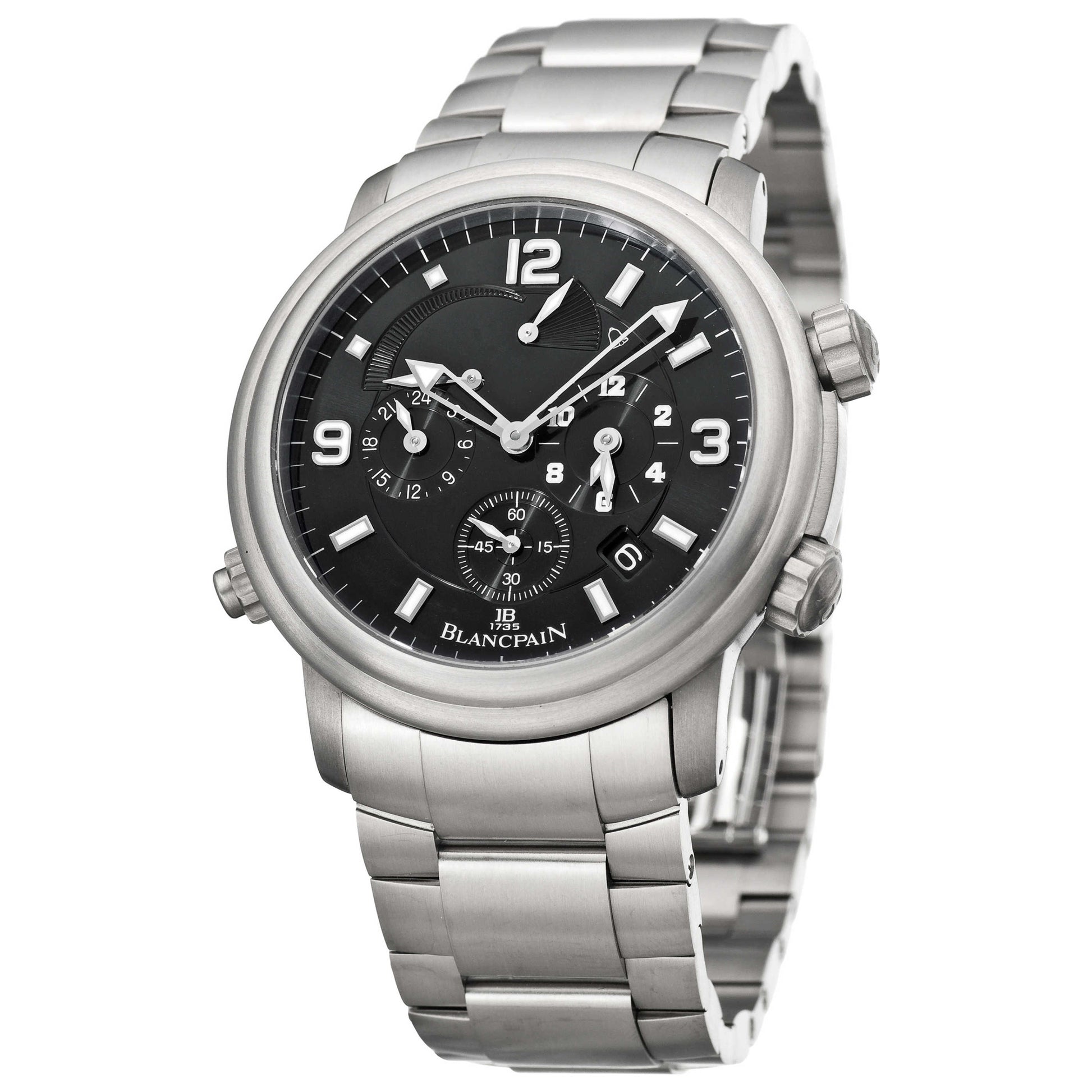 Front view of Blancpain Leman Men's Automatic Watch 2041-1230-98B