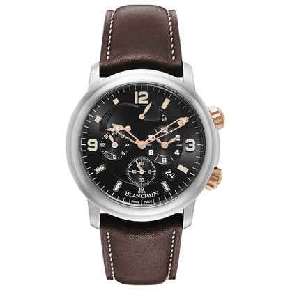 Front view of Blancpain Leman Men's Automatic Watch 2041-12A30-63B