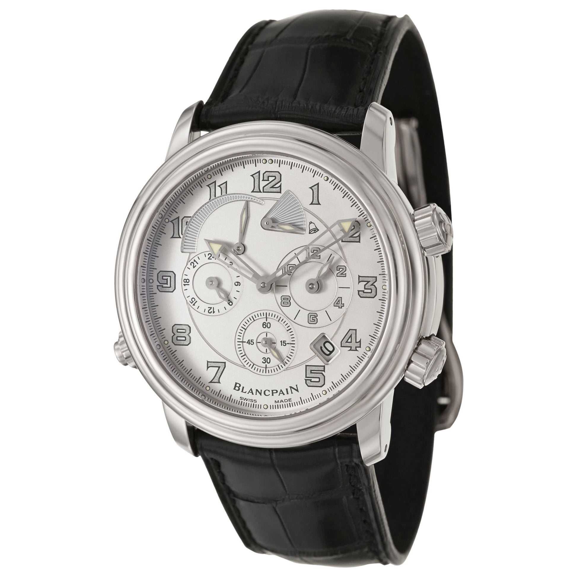 Front view of Blancpain Leman Men's Automatic Watch 2041-1542-53B
