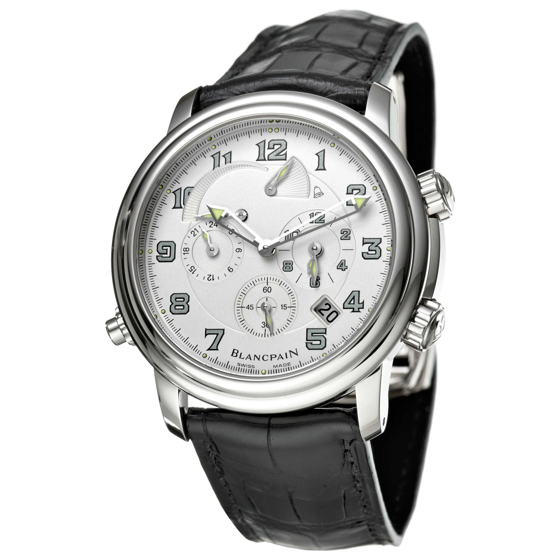 Front view of Blancpain Leman Men's Automatic Watch 2041-1542M-53B