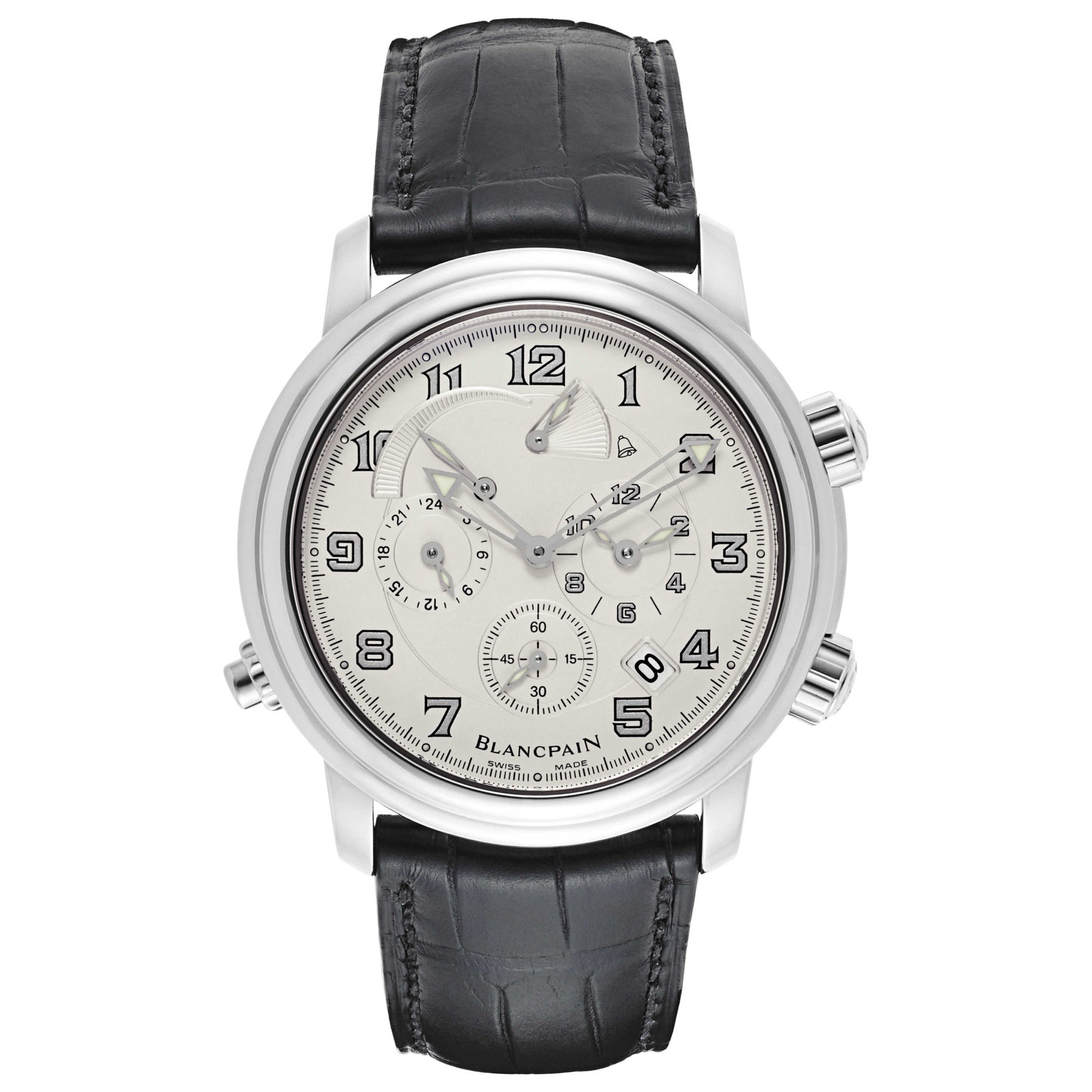 Front view of Blancpain Leman Men's Automatic Watch 2041-1542M-55B