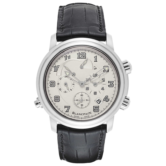 Front view of Blancpain Leman Men's Automatic Watch 2041-1542M-55B