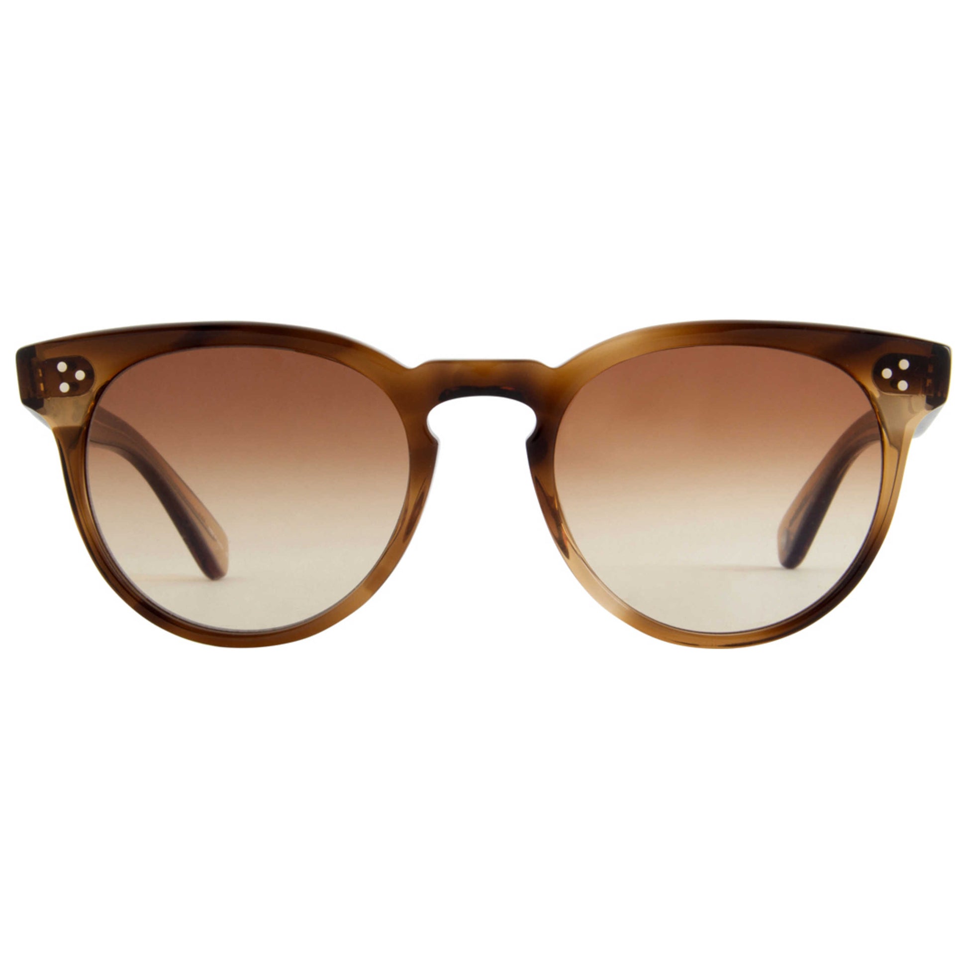 Front view of Garrett Leight Fashion Unisex Sunglasses 2072-50-KHT-YBG-KHT-YBG-40