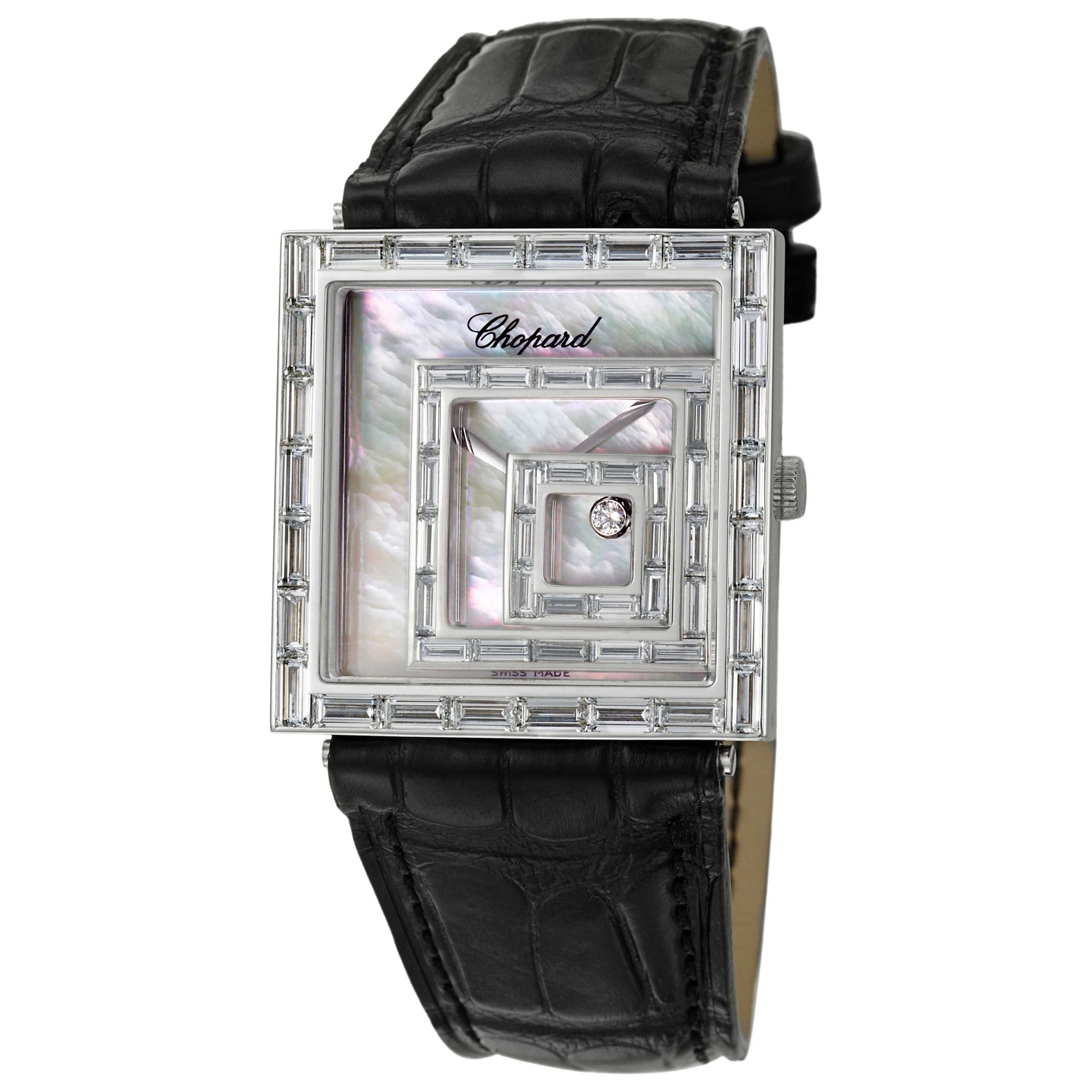Front view of Chopard Happy Spirit Women's Swiss Quartz (Battery-Powered) Watch 207222-1001