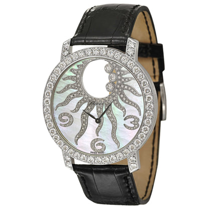 Front view of Chopard Happy Sun Women's Swiss Quartz (Battery-Powered) Watch 207470-1002-1