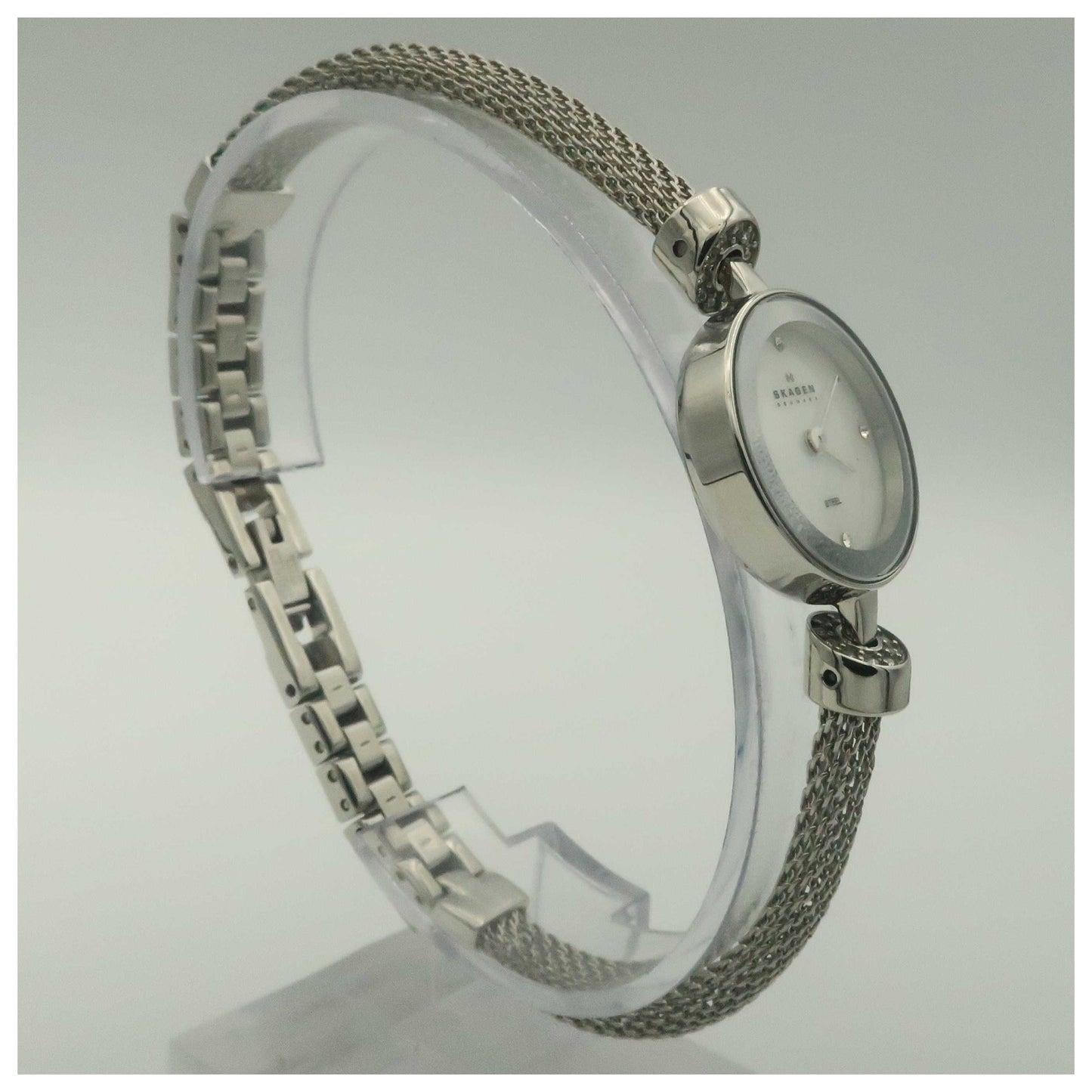 Skagen Mesh Women's Japanese Quartz (Battery-Powered) Watch 207SSSS-PO2 - Image #3