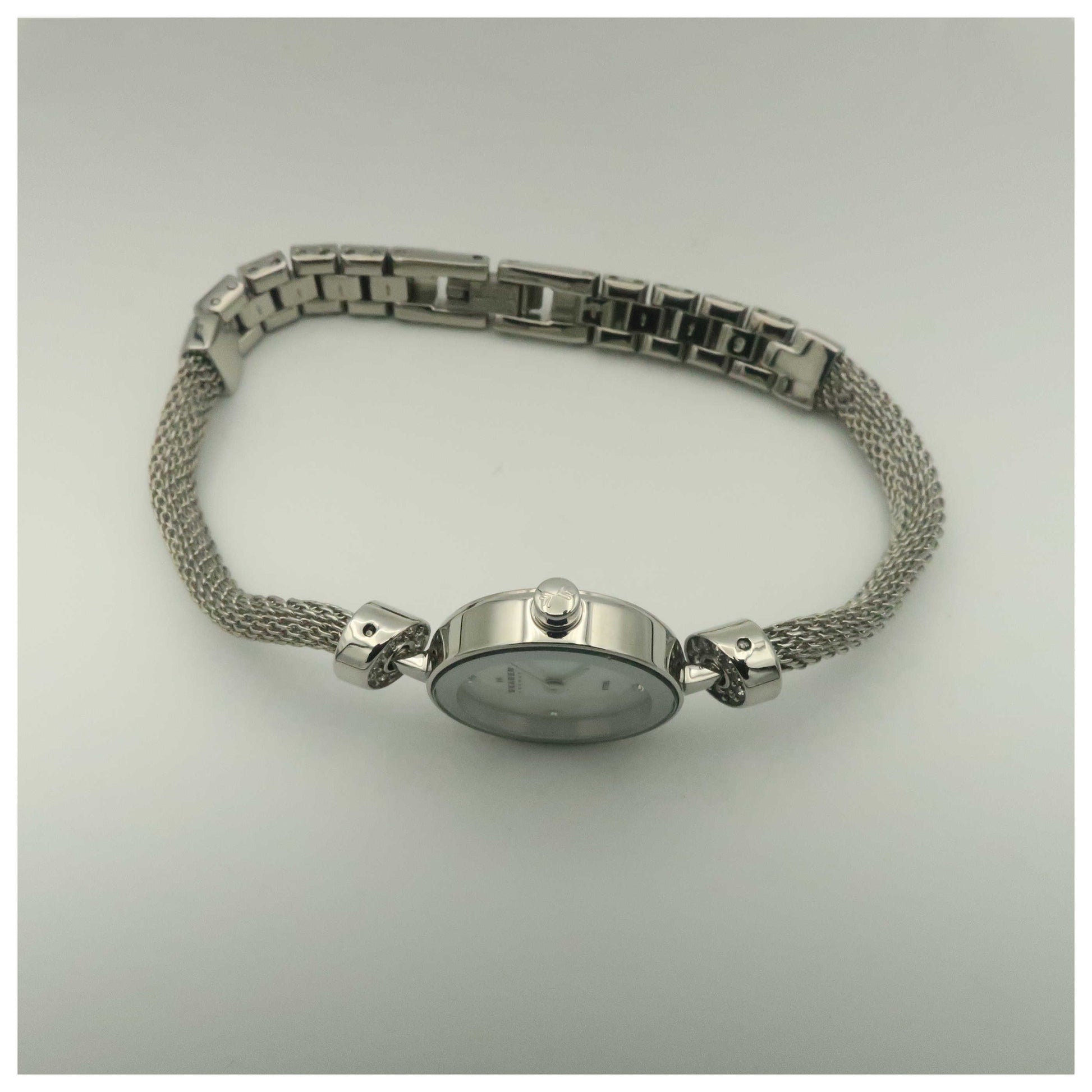 Skagen Mesh Women's Japanese Quartz (Battery-Powered) Watch 207SSSS-PO2 - Image #8