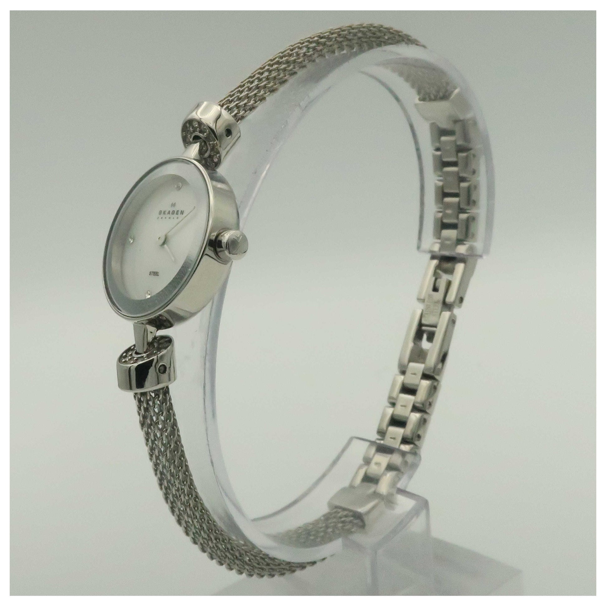Skagen Mesh Women's Japanese Quartz (Battery-Powered) Watch 207SSSS-PO2 - Image #4