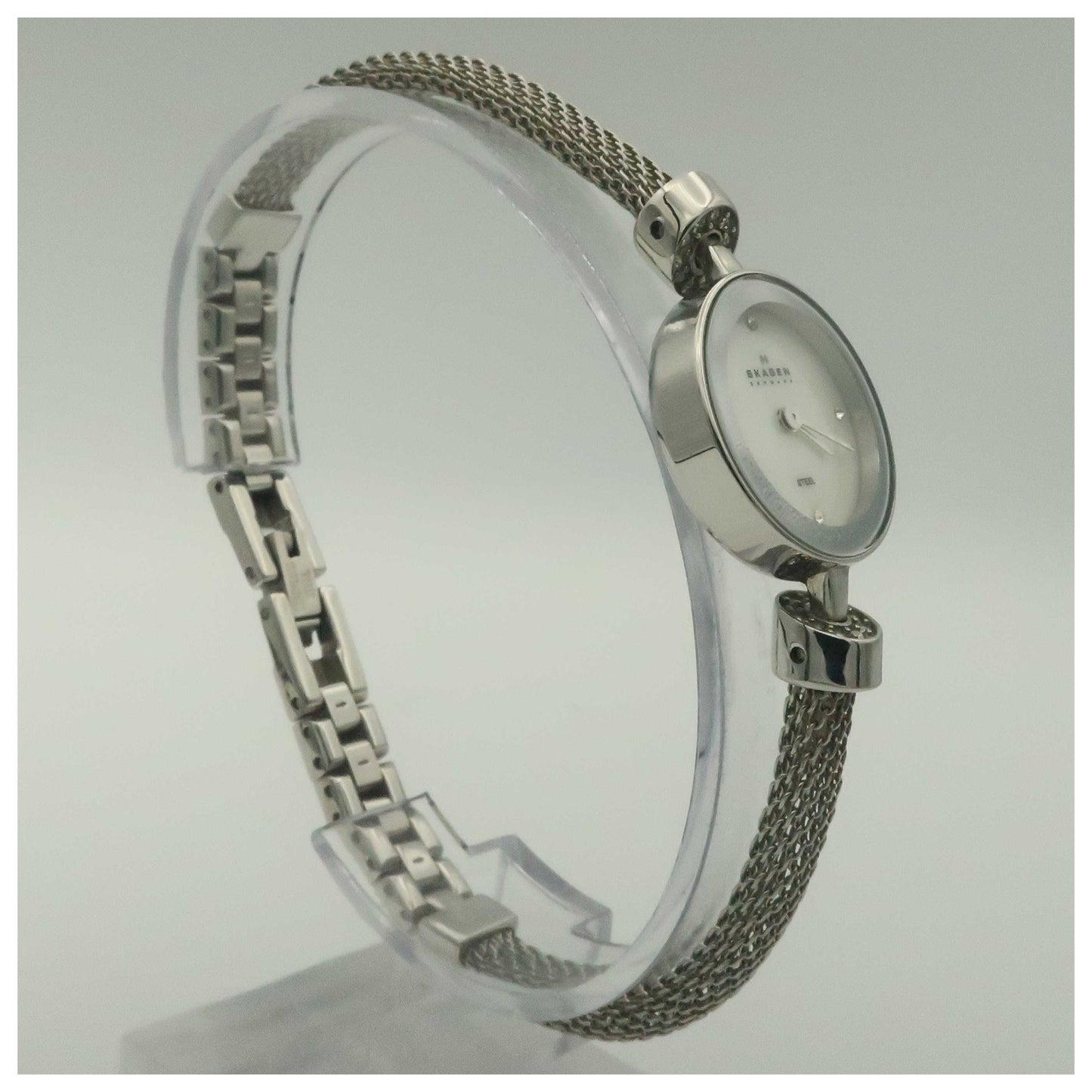 Skagen Mesh Women's Japanese Quartz (Battery-Powered) Watch 207SSSS-PO - Image #3
